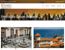 Tablet Screenshot of hotelrosario.com